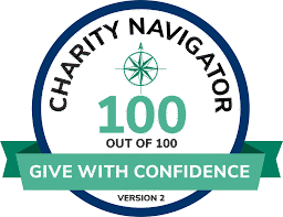 Charity Navigator 100 out of 100 badge