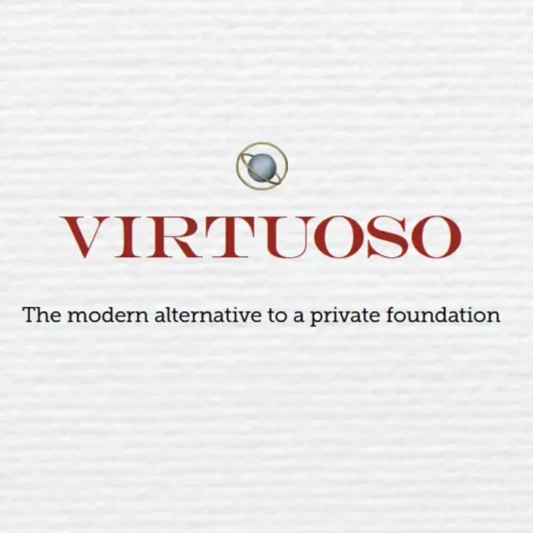 Virtuoso, The modern alternative to a private foundation, logo