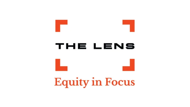 logo for THE LENS, Equity in Focus