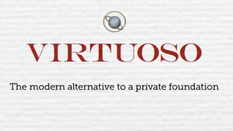Virtuoso, The modern alternative to a private foundation, logo