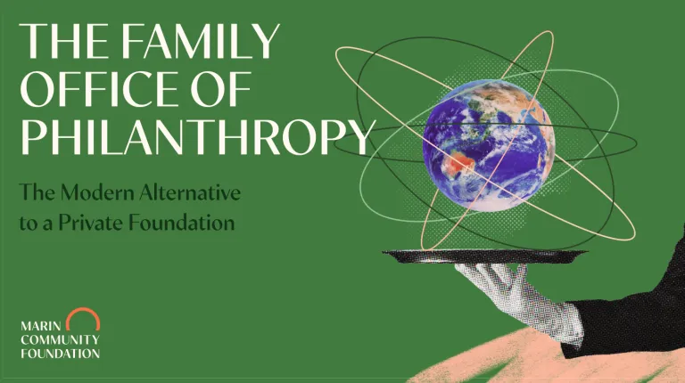 Image of a hand w/ white glove, holding a plate with earth orbiting on it