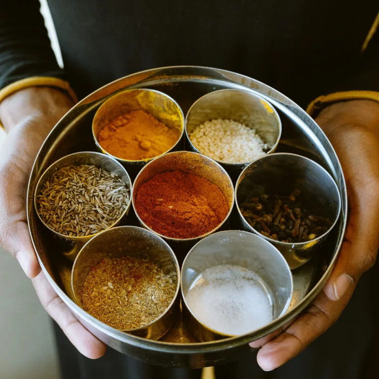 Aqeela Jogee holding spices