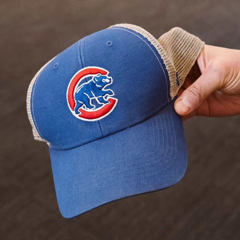 Jason Blau's Cubs baseball cap